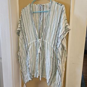 Striped Short Sleeve Romper